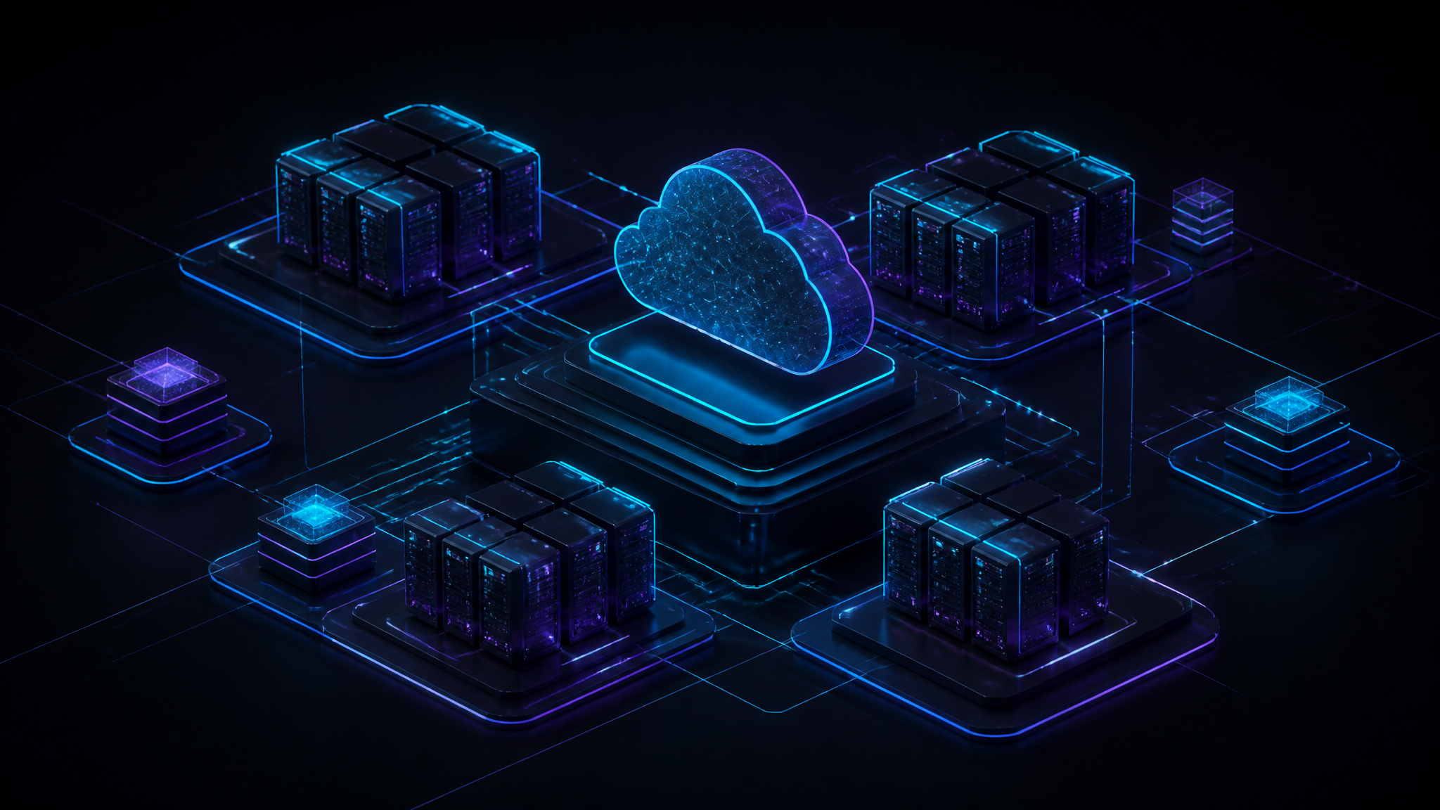 Abstract cloud server architecture mesh